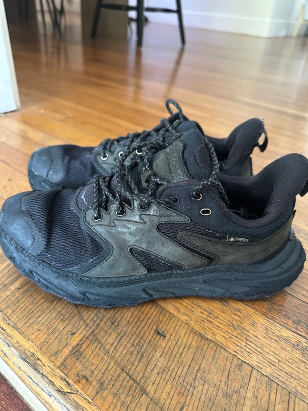 Hoka One One Men's Black Athletic Trail Shoes